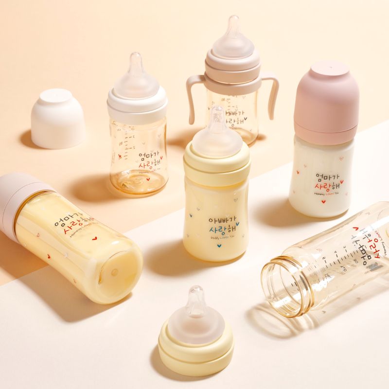 NEW LAUNCH! Haenim PPSU Baby Bottle - 150ml / 250ml + 2 Teats/Pack (Size S/M/L/XL) *Choose at Booth