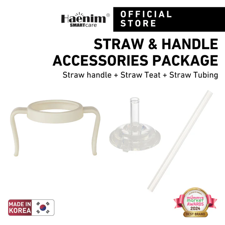 Haenim Straw Handle Accessory Package (Straw Handle, Straw Teat, Straw Tubing)