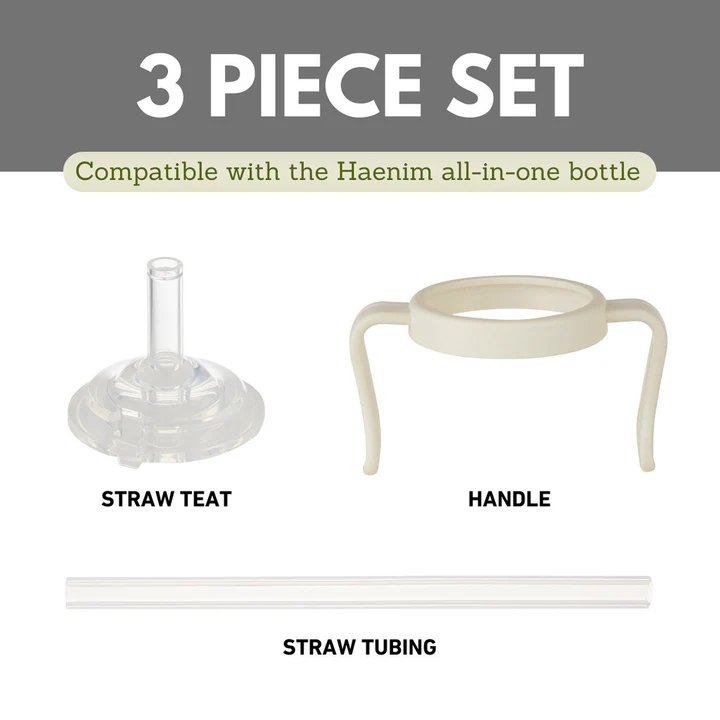 Haenim Straw Handle Accessory Package (Straw Handle, Straw Teat, Straw Tubing)