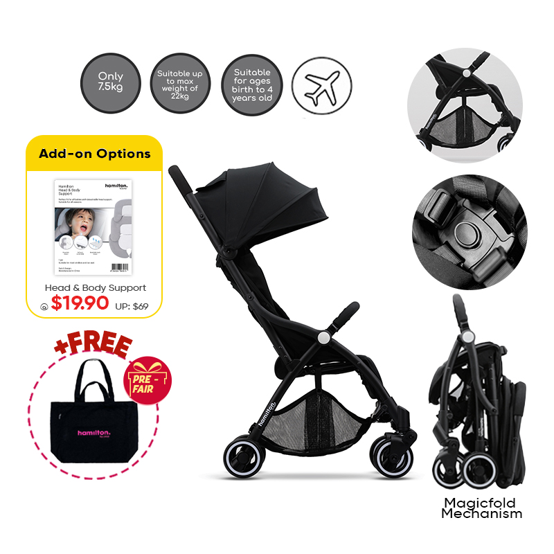 (New Color Available) Hamilton S1 Plus Stroller + Add On Option