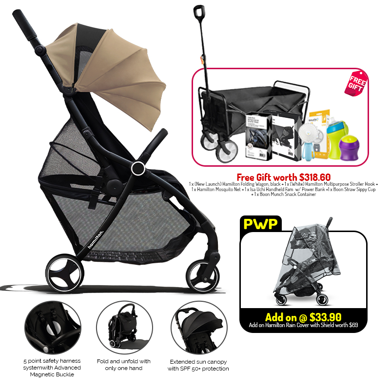 Hamilton Z1 Stroller + Add on options