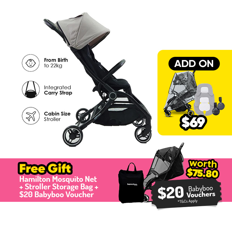 Hamilton S2 Compact Stroller + FREE GIFT + Add On Option