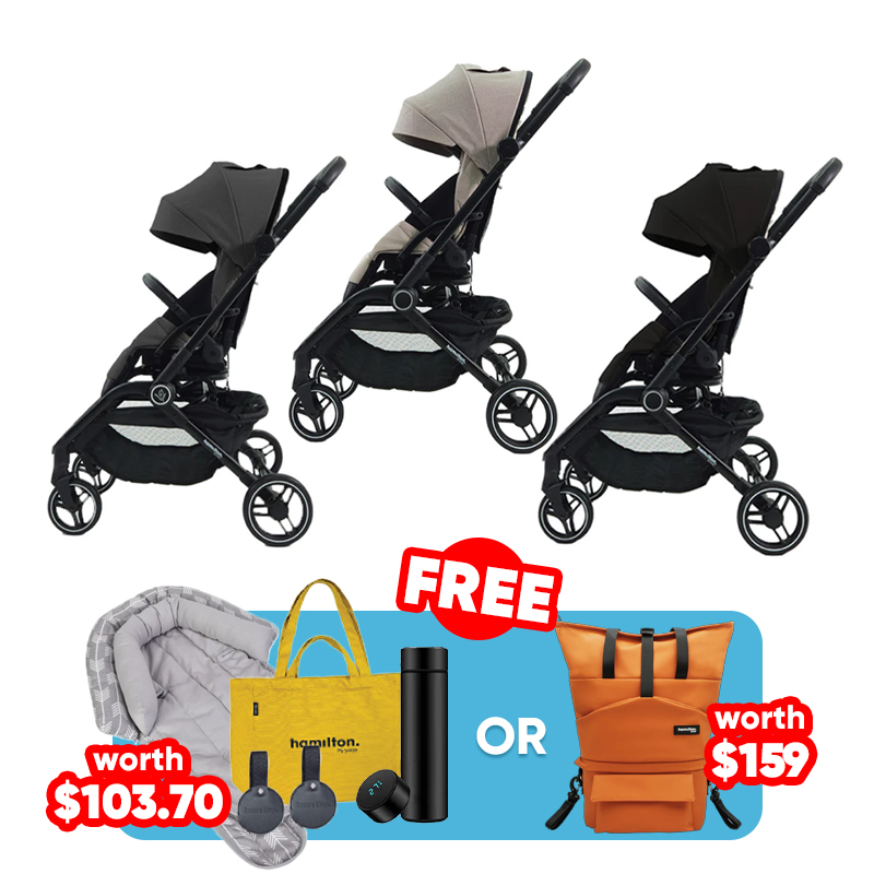 [NEW LAUNCHED] Hamilton T1 Turnable Stroller + FREE GIFT