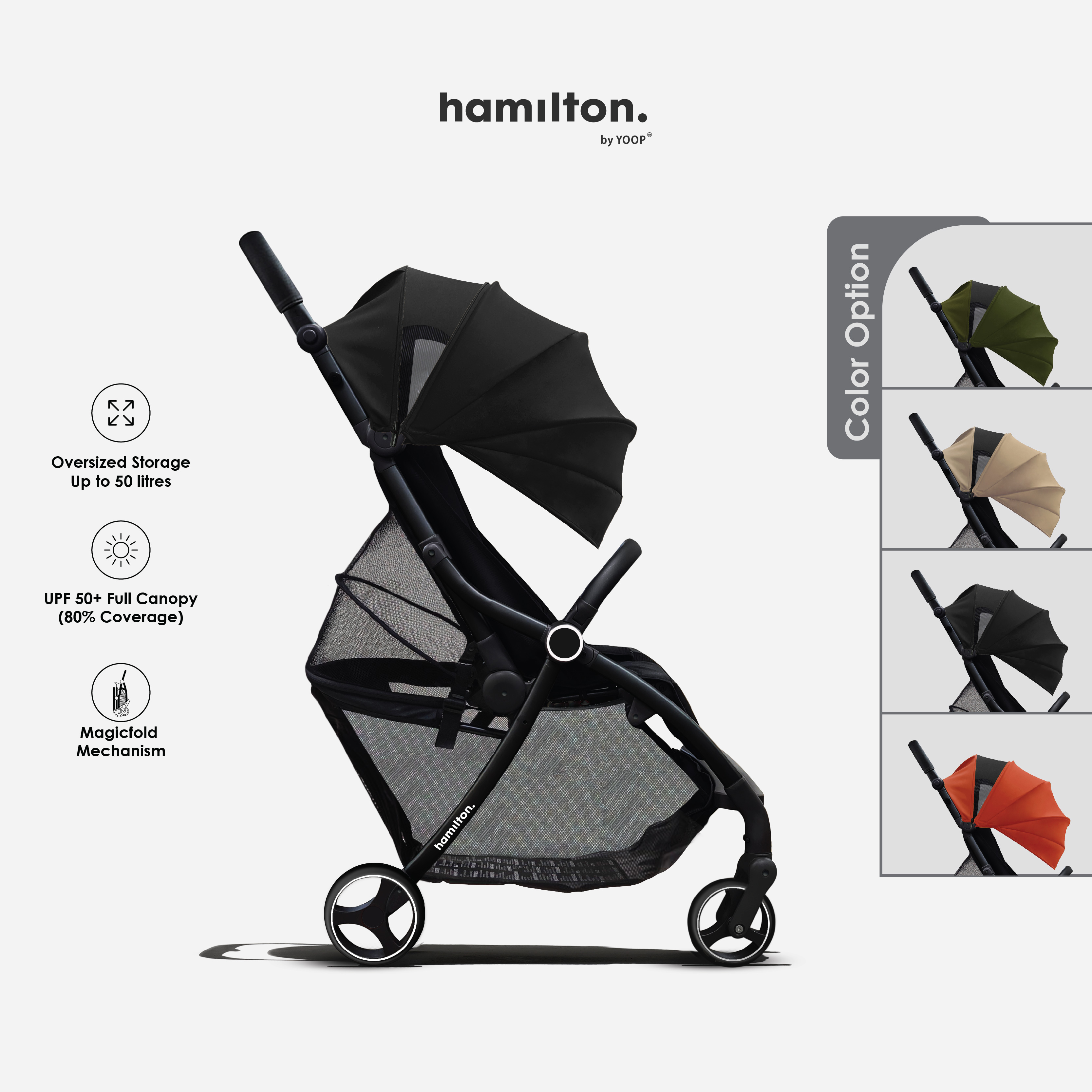 Hamilton Z1 Stroller + Add on options