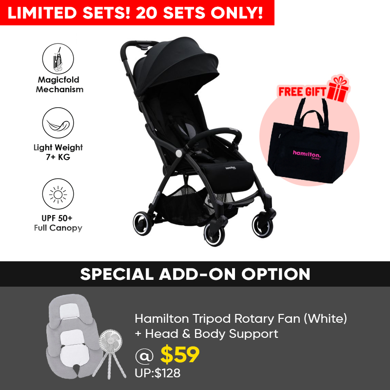 (Limited 20 Sets Only!) Hamilton S1 Plus Stroller + Add On Option