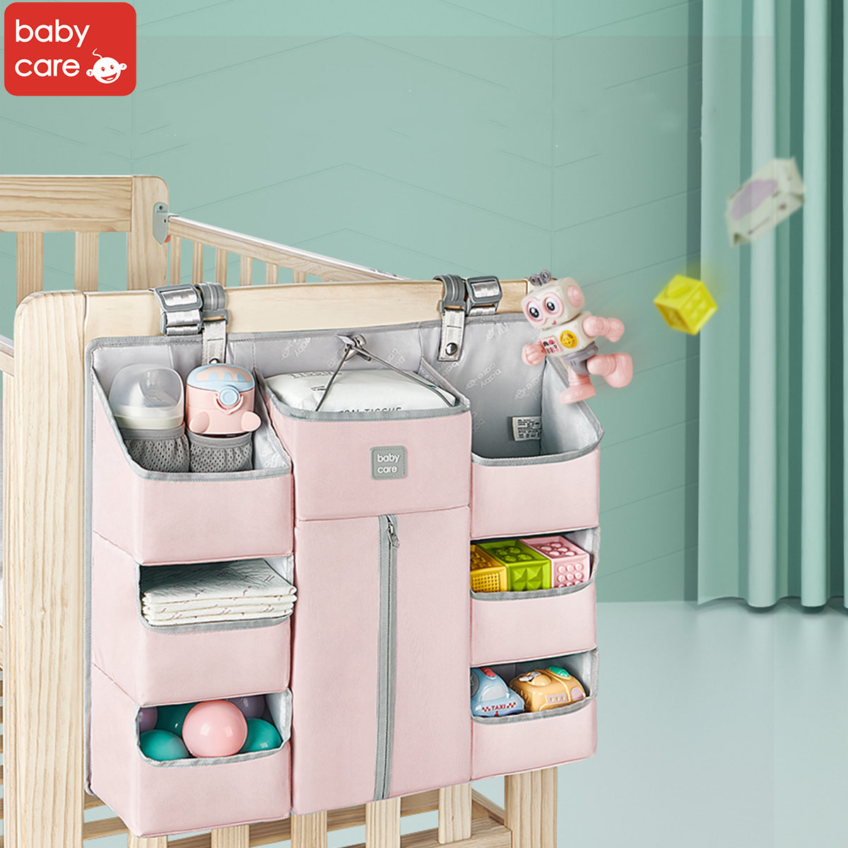 Babycare Hanging Storage Bag - Single layer 3 compartments