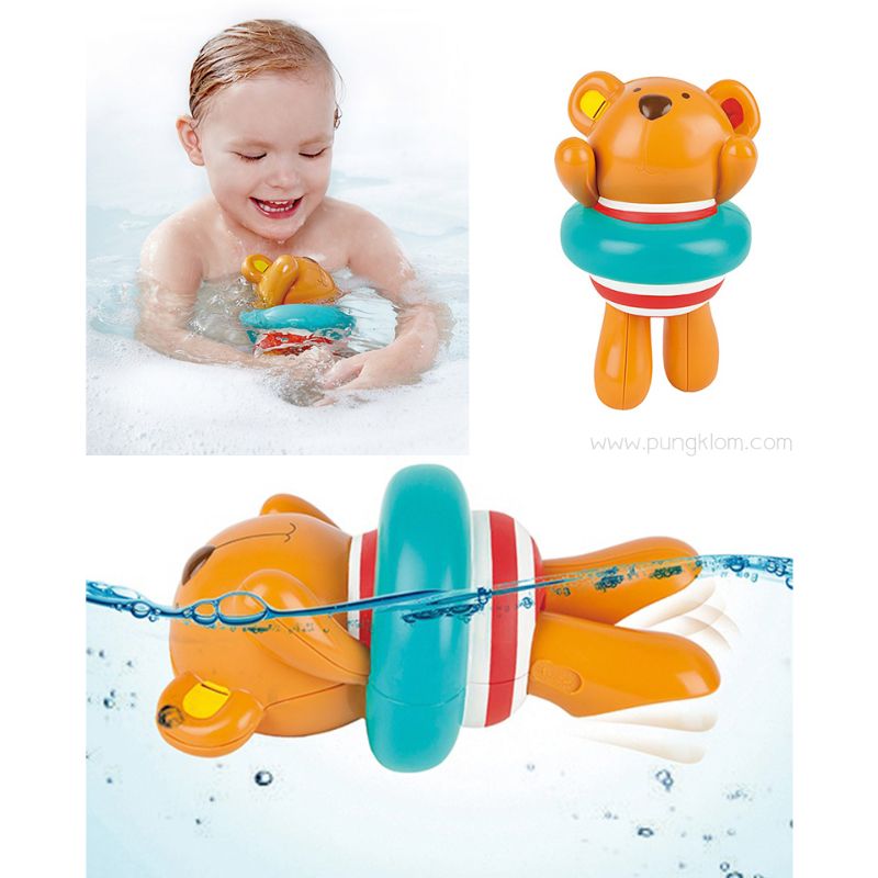 Hape Swimmer Teddy Wind-Up Toy (E0204)