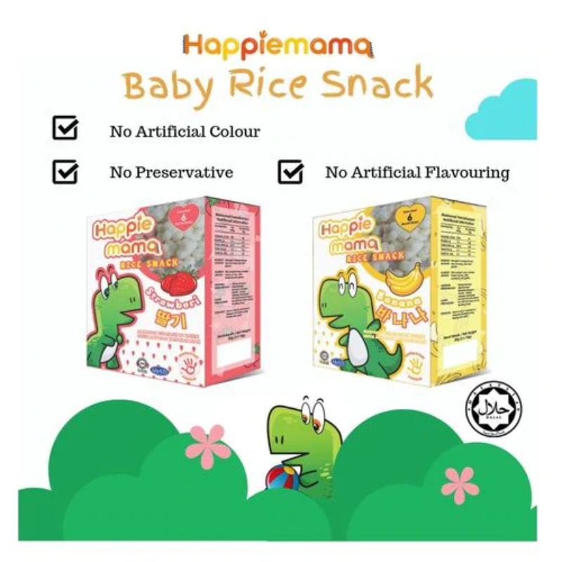 NATUFOODIES Happiemama Rice Snacks (Bundle of 3)