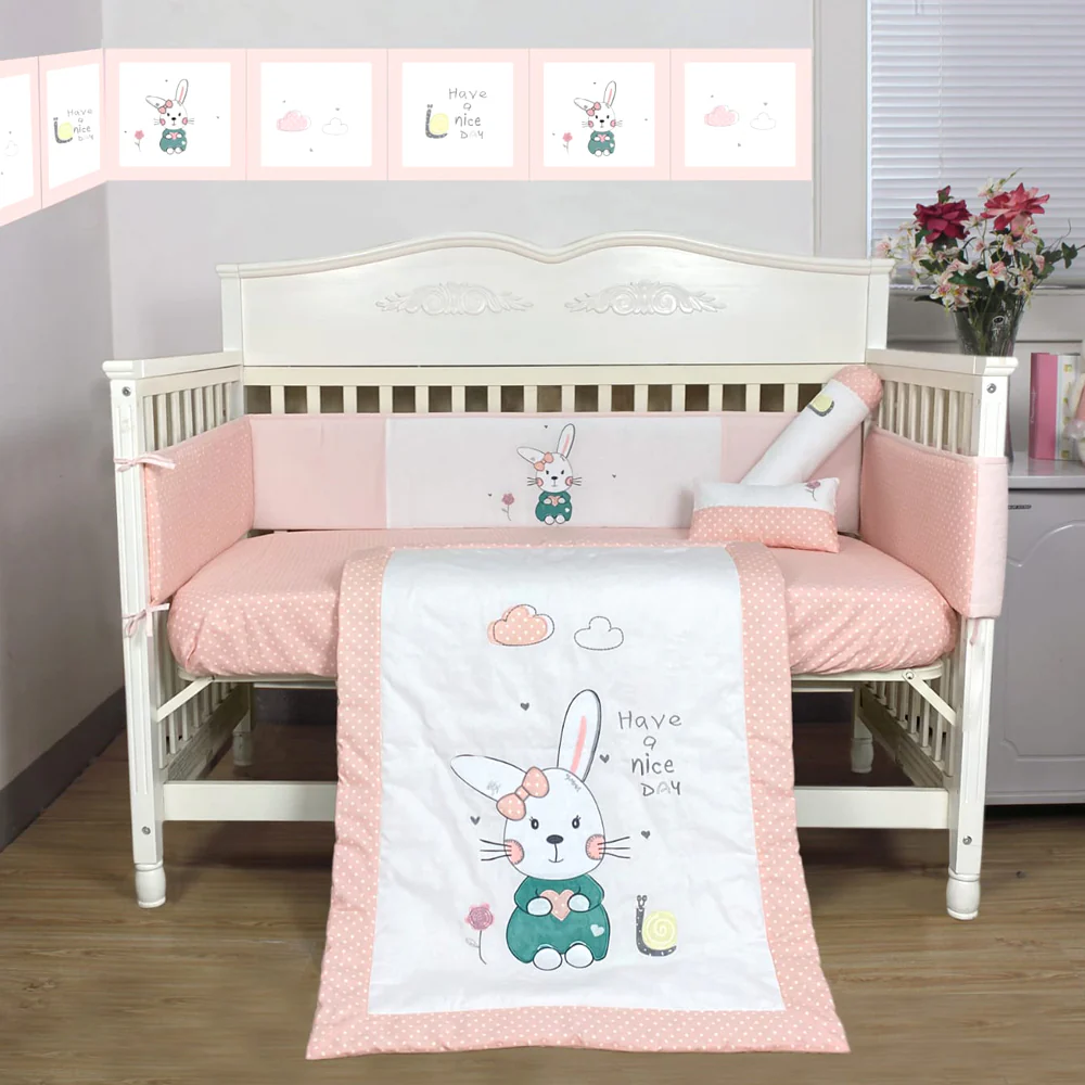 Happy Cot 100% Cotton Bedding Set - 3 Pcs set (Assorted Designs)