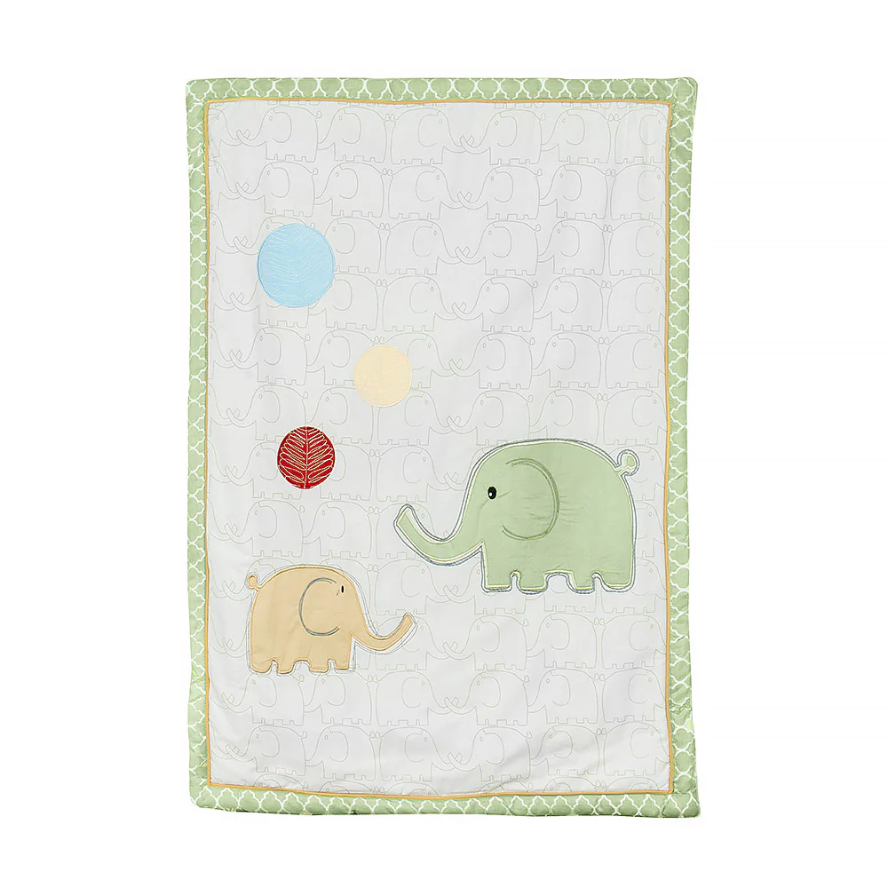 Happy Cot 100% Cotton Embroidered Baby Comforter