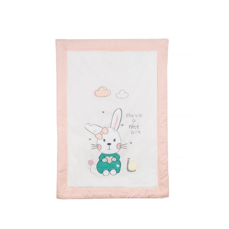 Happy Cot 100% Cotton Embroidered Baby Comforter