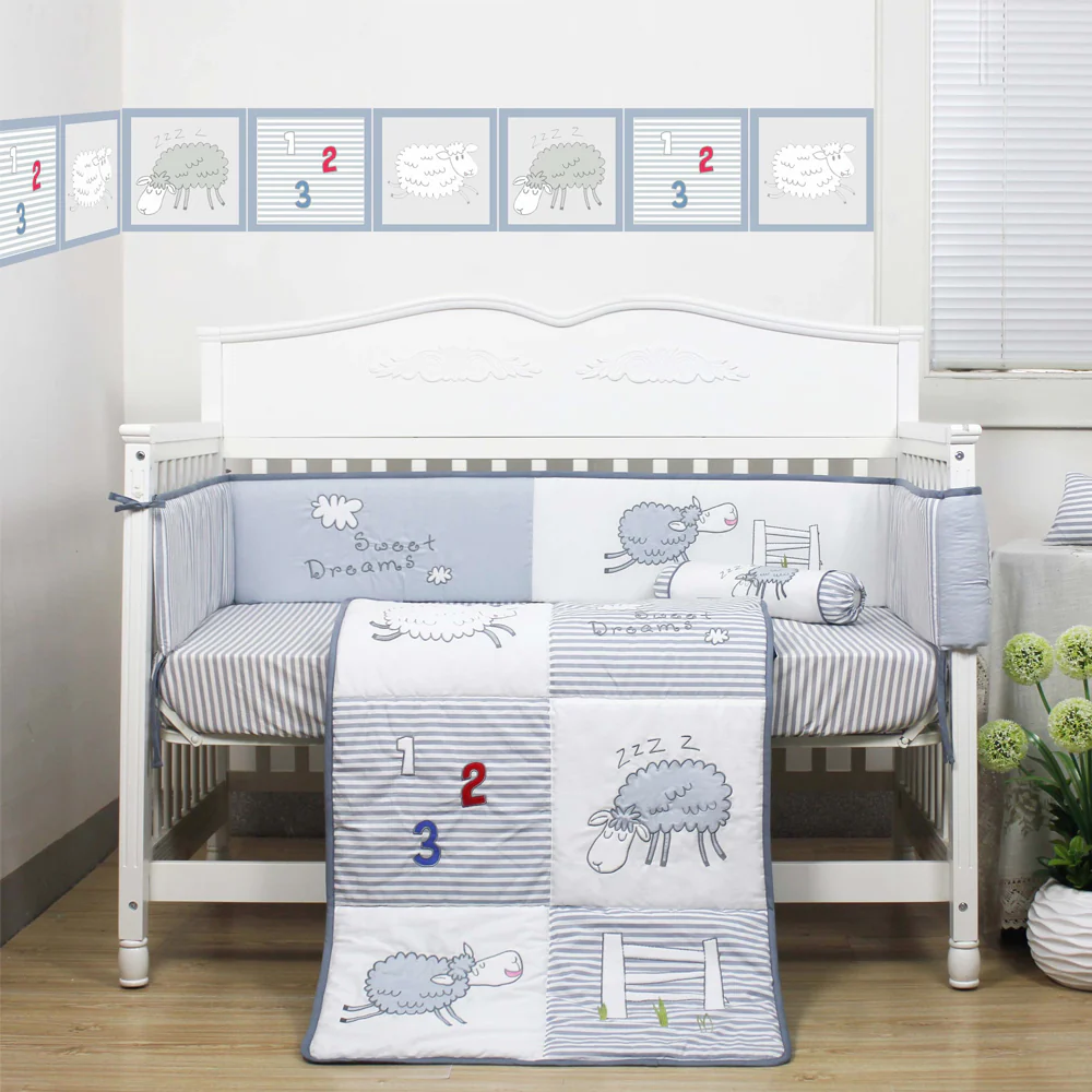 Happy Cot 100% Cotton Bedding Set - 3 Pcs set (Assorted Designs)