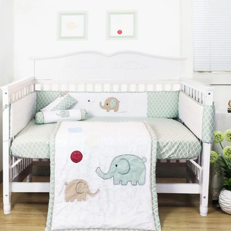 Happy Cot 100% Cotton Embriodered 3 Pcs Bedding Set