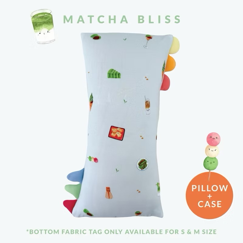 Happyrei Lil' Snuggles Pillow + Case - Matcha Bliss