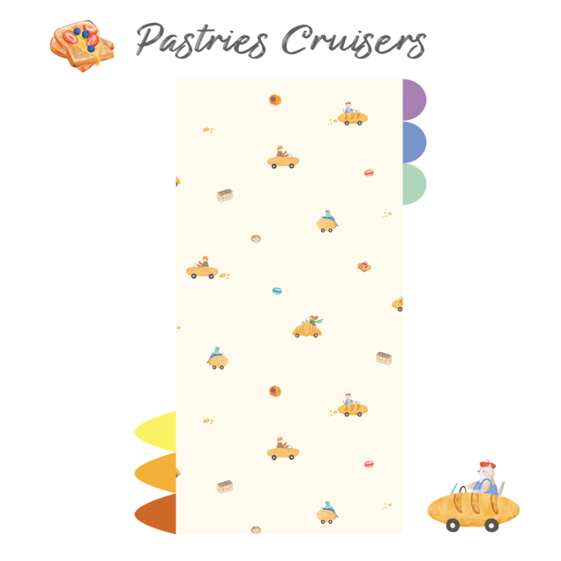 Happyrei Lil' Snuggles Pillow + Case - Pastries Cruisers