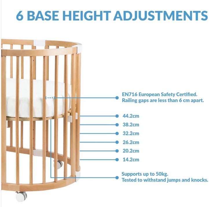 Happy Cot Happy Forever 7-in-1 Convertible Cot
