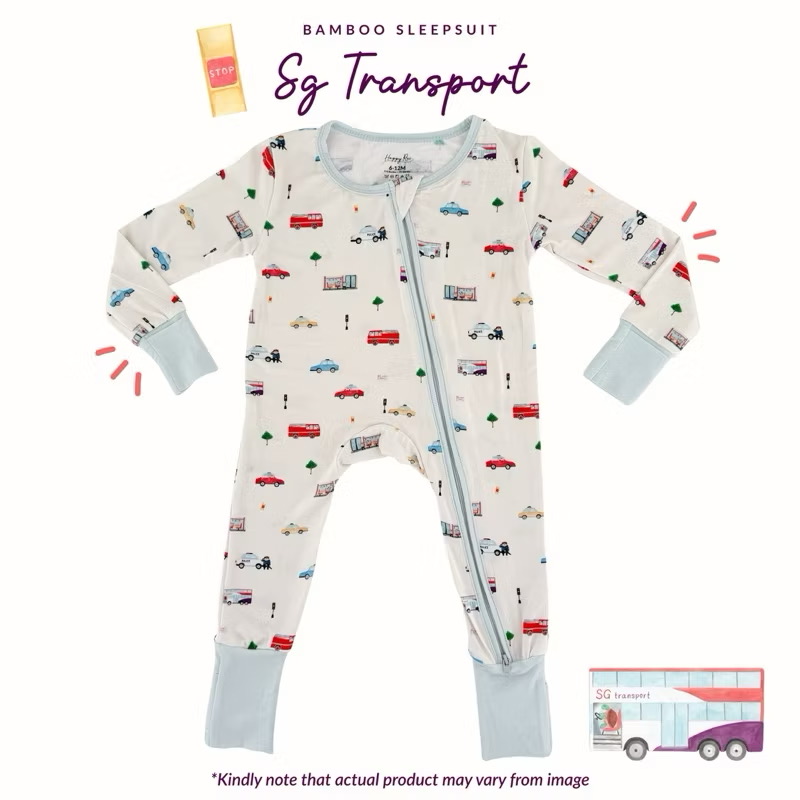 Happyrei Bamboo Sleepsuit - SG Transport