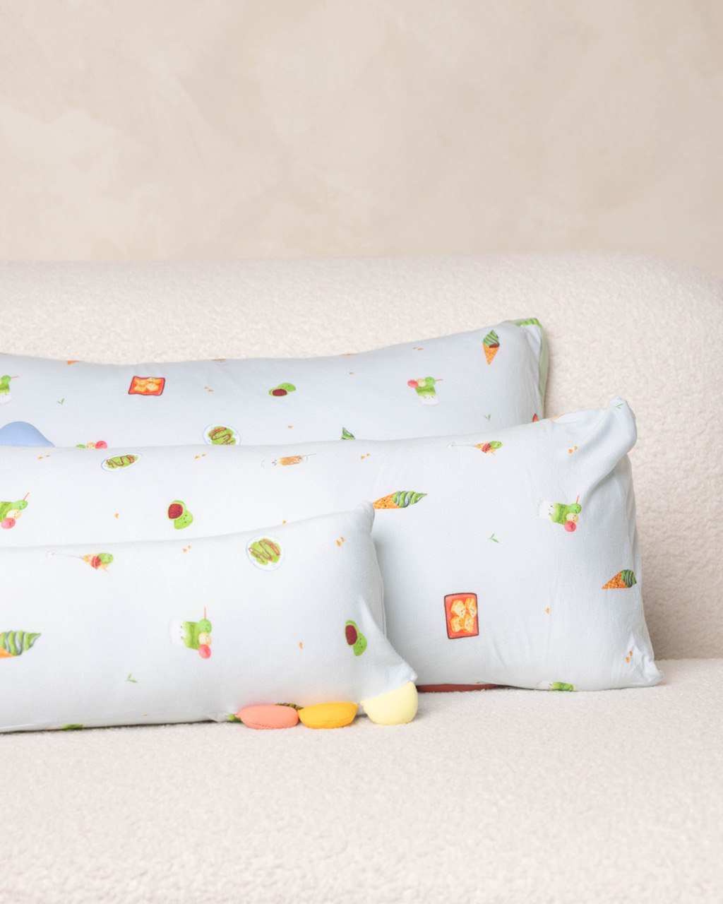 Happyrei Lil' Snuggles Pillow + Case - Old School Snacks