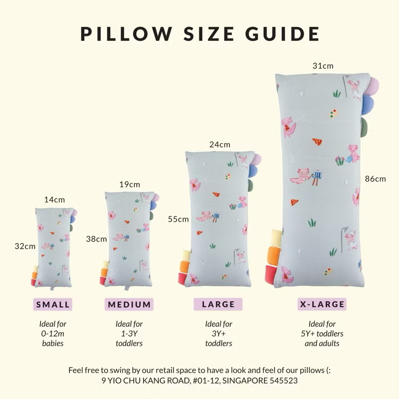 Happyrei Lil' Snuggles Pillow + Case - Old School Snacks
