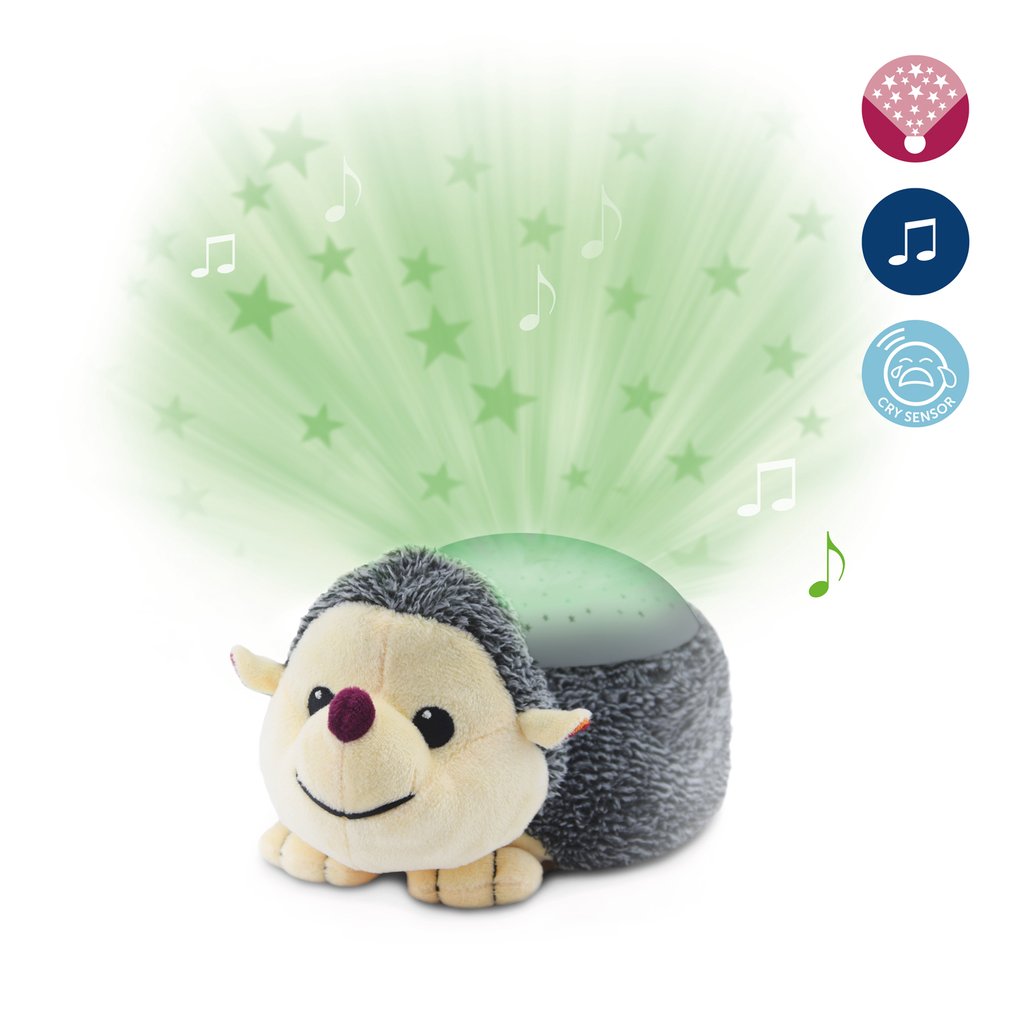 Zazu Star Projector Sleep Soother with Melodies and Cry Sensor, Harry the Hedgedog