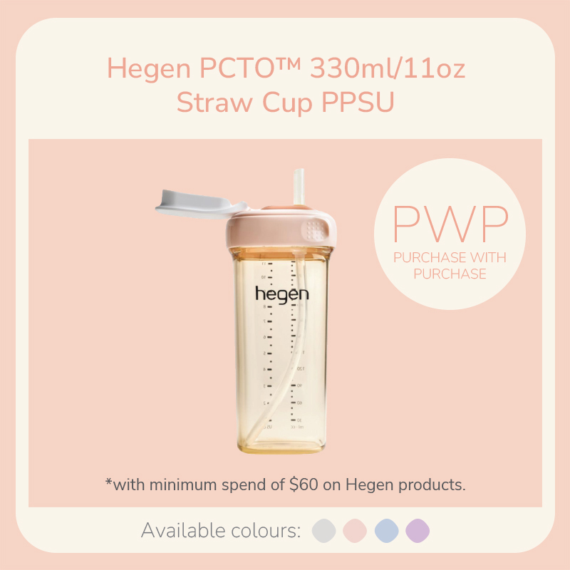 PWP Hegen PCTO™ 330ml/11oz Straw Cup PPSU @ $25 with Min. Spend of $60 on Hegen Products