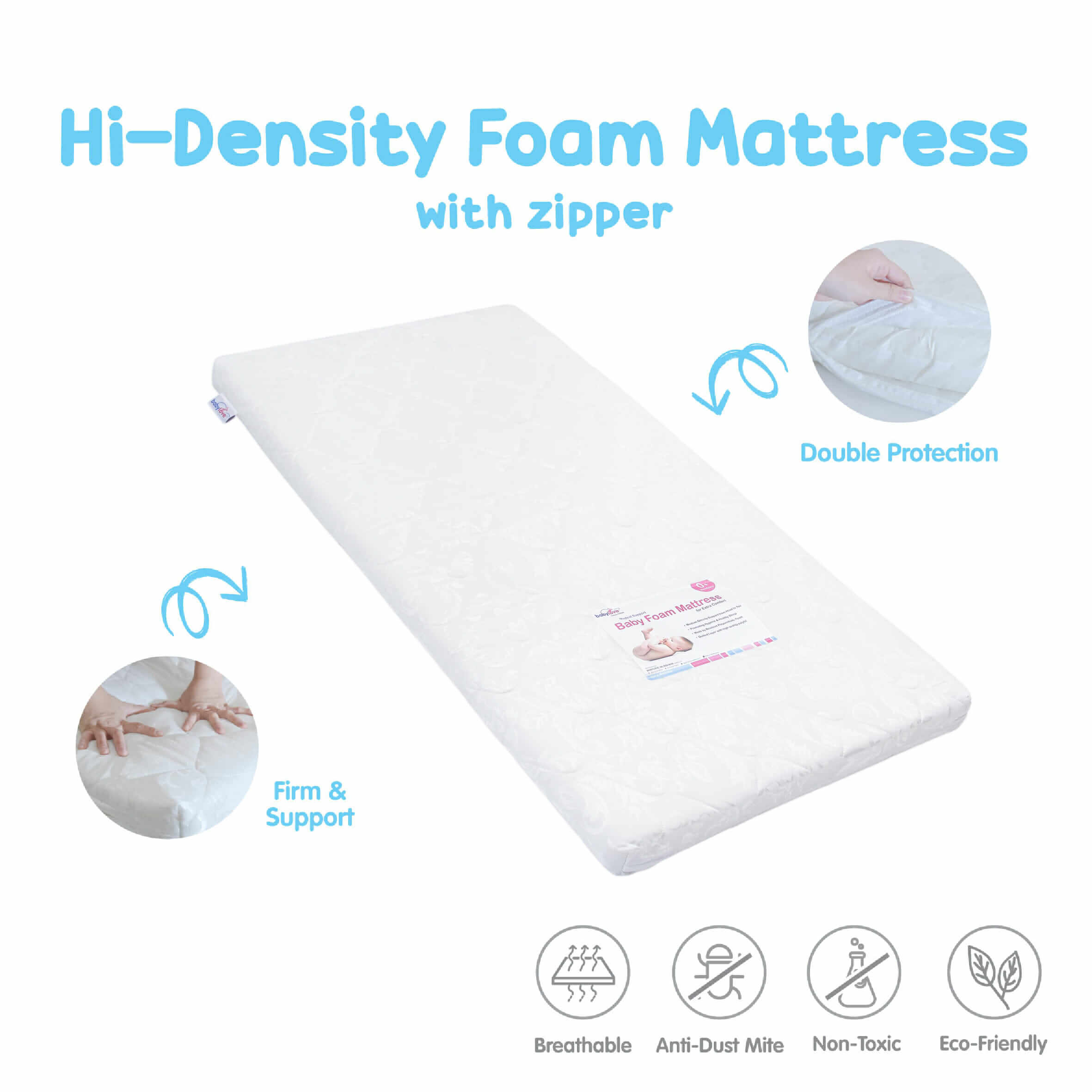 Babylove High Density Foam Mattress
