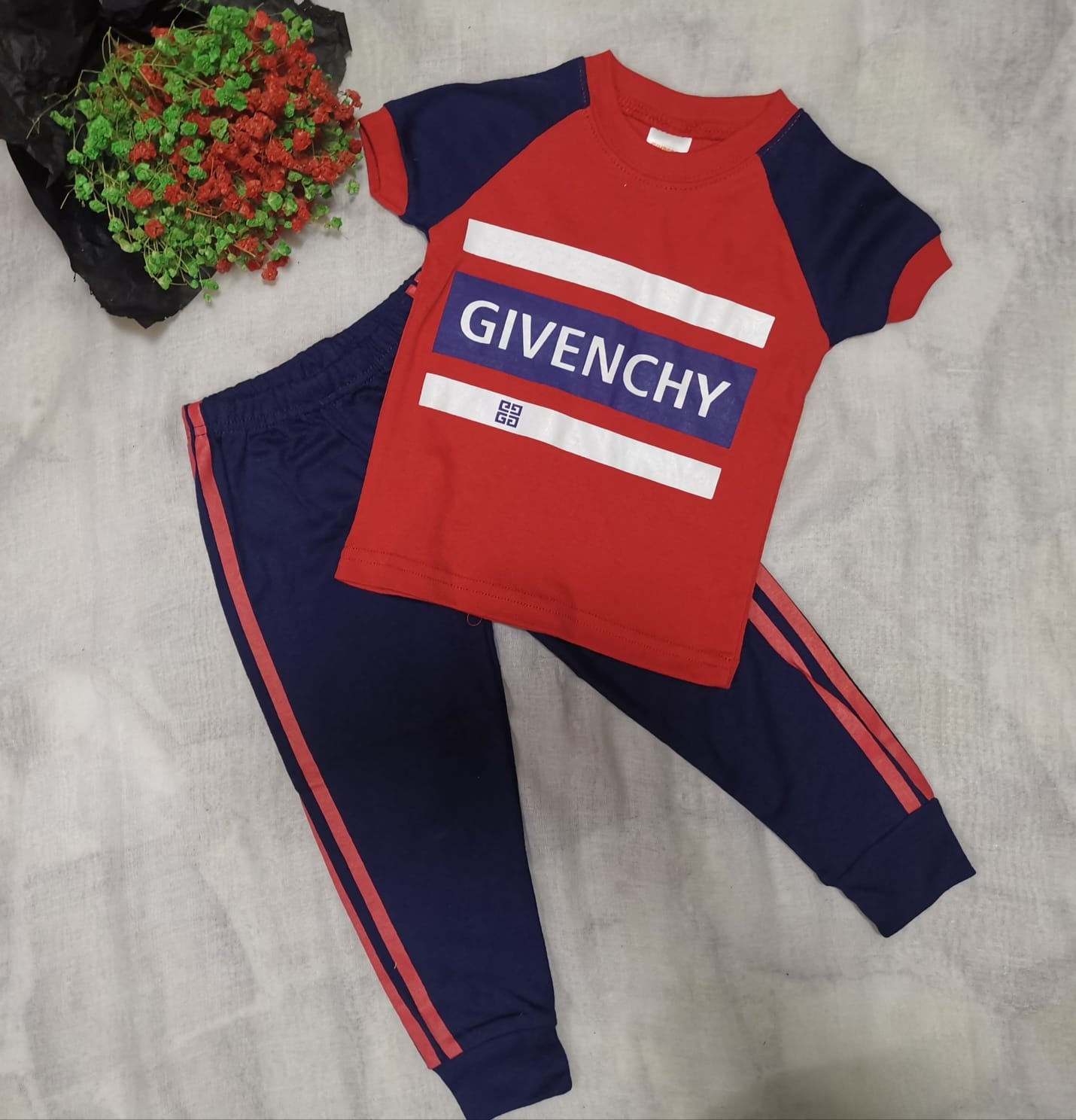House of Mums Givenchy Red Sports Set 