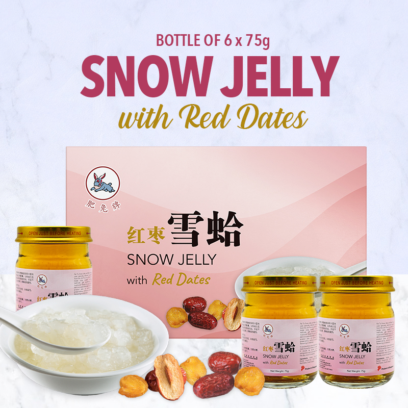 HOCKHUA Fei Tu Snow Jelly with Red Dates 6x75g