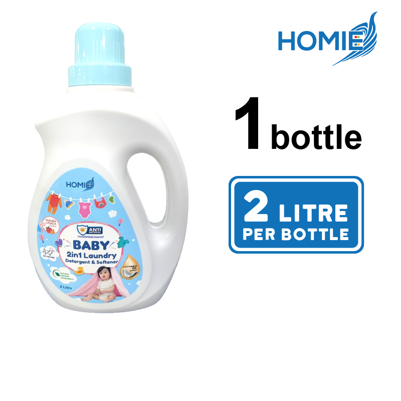 Homie Baby 2-in-1 Laundry Detergent & Softener (2L)