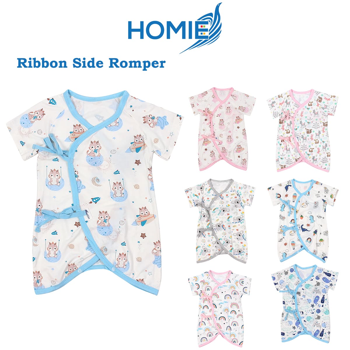 Homie Bamboo Bodysuit Romper / Baby Romper - 0-6M *Choose Design at Booth