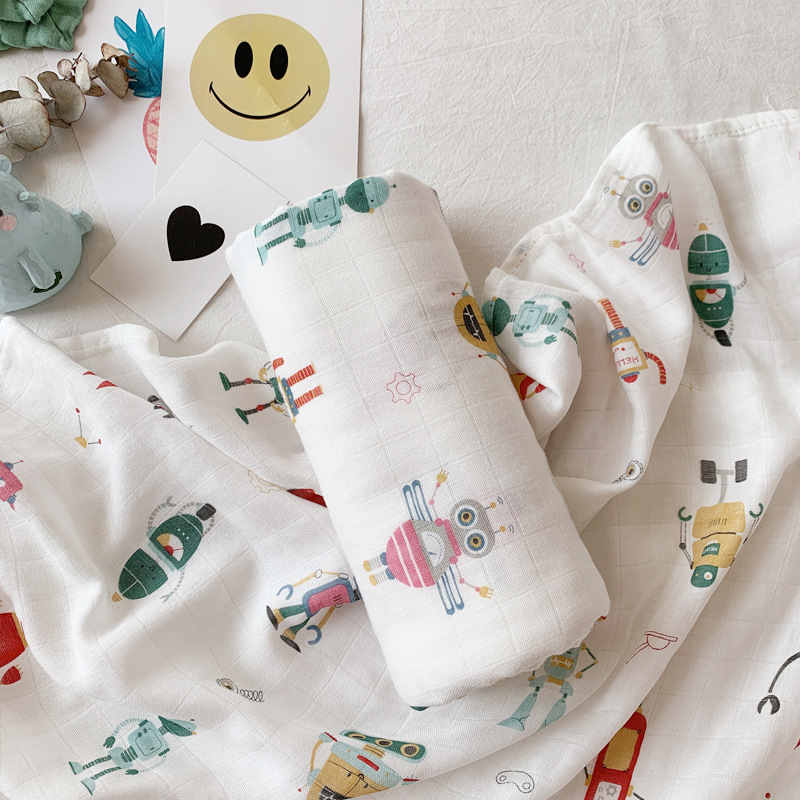 Homie Bamboo Muslin Baby Swaddle/Blanket (120*120CM)