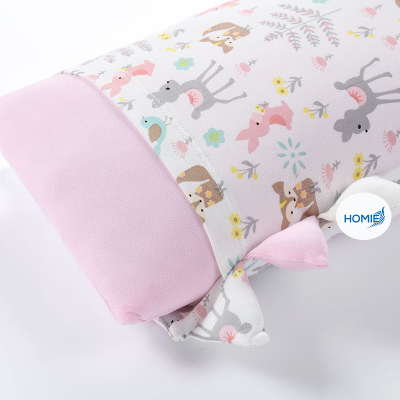 Homie Pillow Case for Ultra Soft Baby Organic Bamboo Pillow (25 x 55cm) - Assorted*Choose Design at Booth