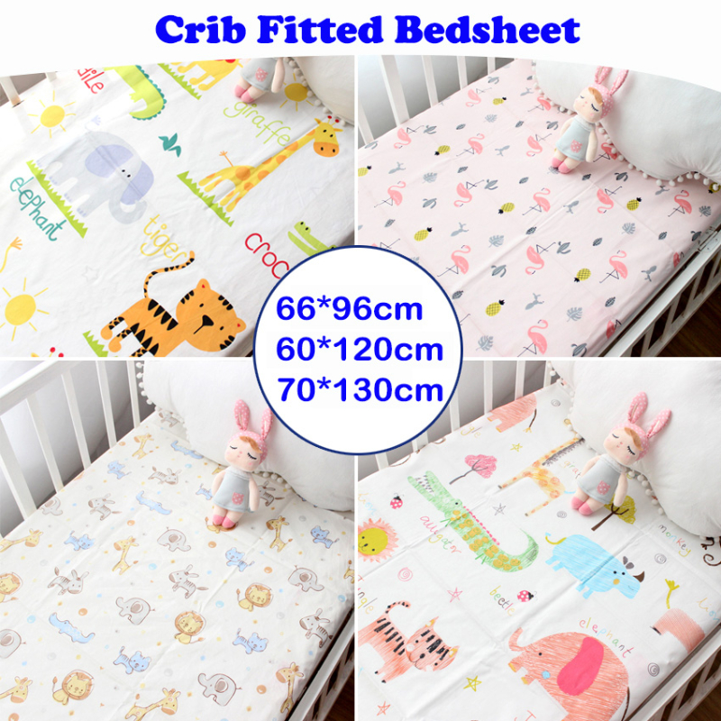 Homie Crib Fitted Bed Sheet - Bundle of 3 (70*130CM) - Assorted Designs