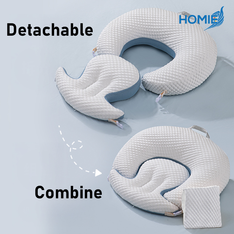 Homie Cooling Detachable Nursing Pillow / Cool-Touch Ice Silk Fabric