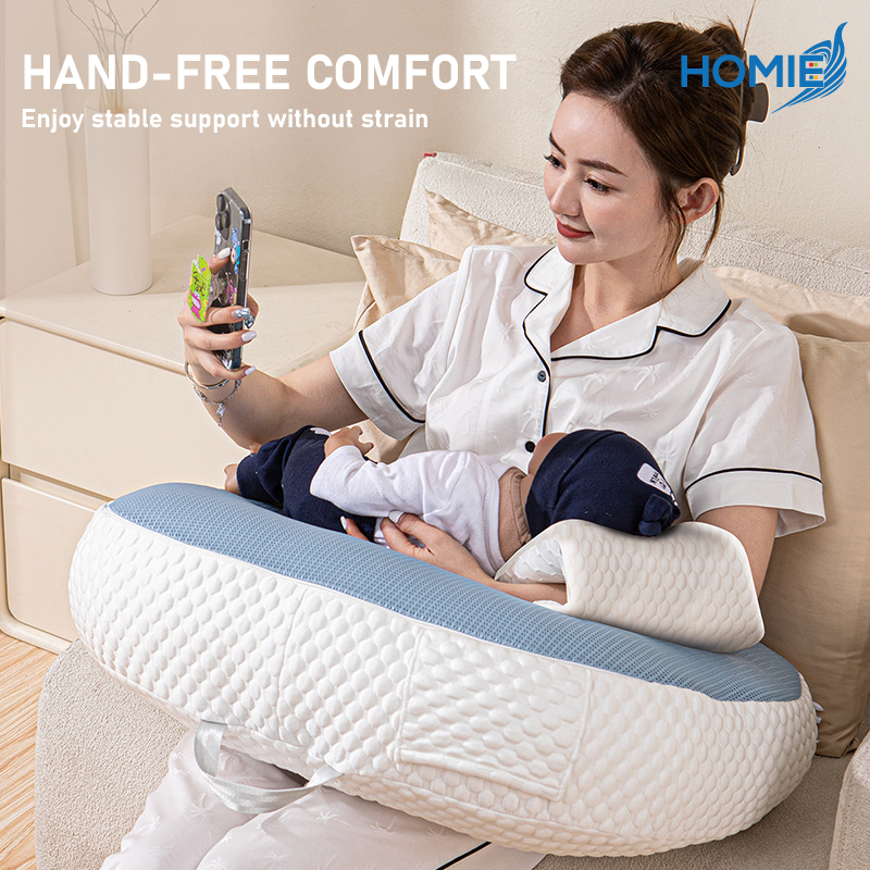 Homie Cooling Detachable Nursing Pillow / Cool-Touch Ice Silk Fabric