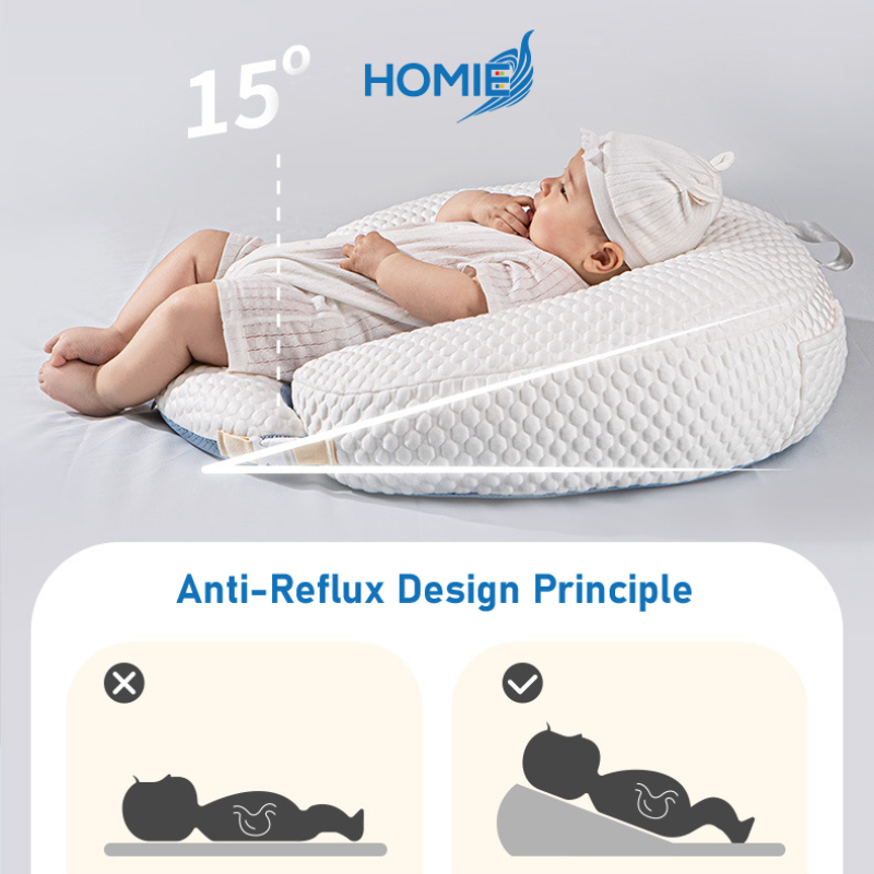 Homie Cooling Detachable Nursing Pillow / Cool-Touch Ice Silk Fabric