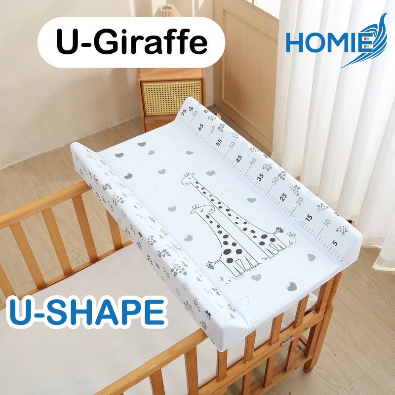Homie Water Resistant Diaper Changing Pad (Hard Base) - 45x78x10cm - Assorted Designs *Choose at Booth