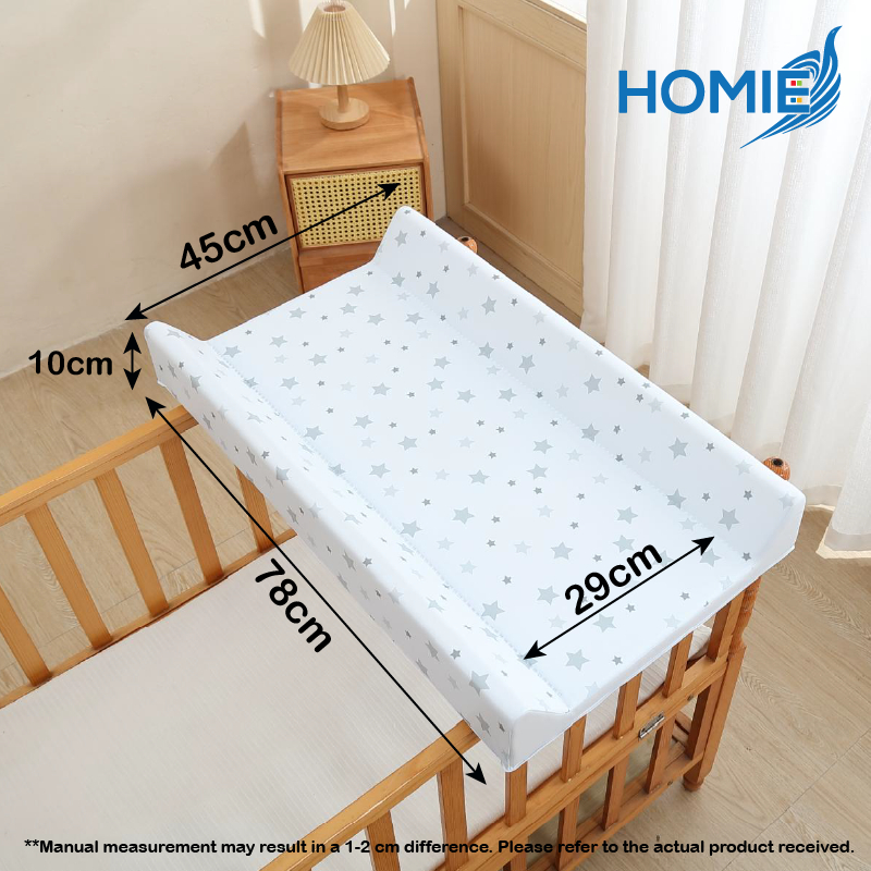 Homie Water Resistant Diaper Changing Pad (Hard Base) - 45x78x10cm - Assorted Designs *Choose at Booth