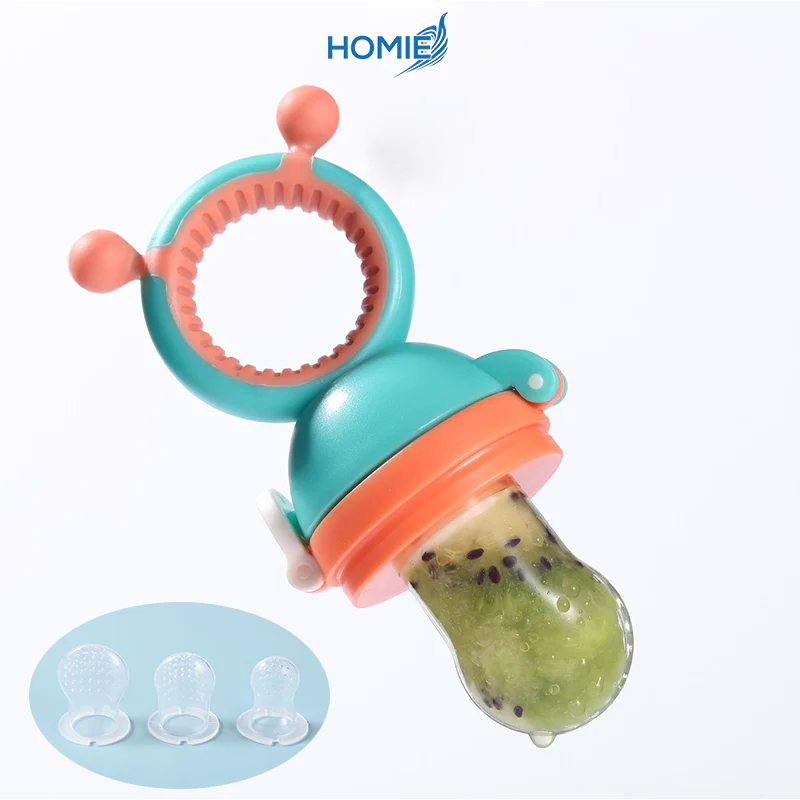 Homie Baby Fresh Food Feeder & Teether with Cover - Food Grade