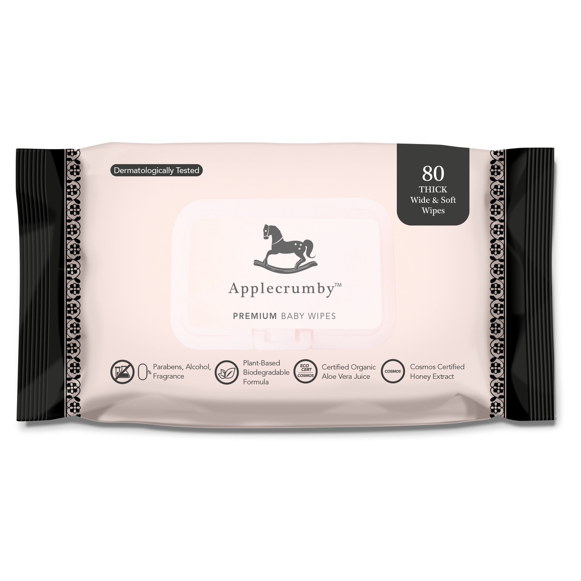 Applecrumby Extra Thick Honey Baby Wipes