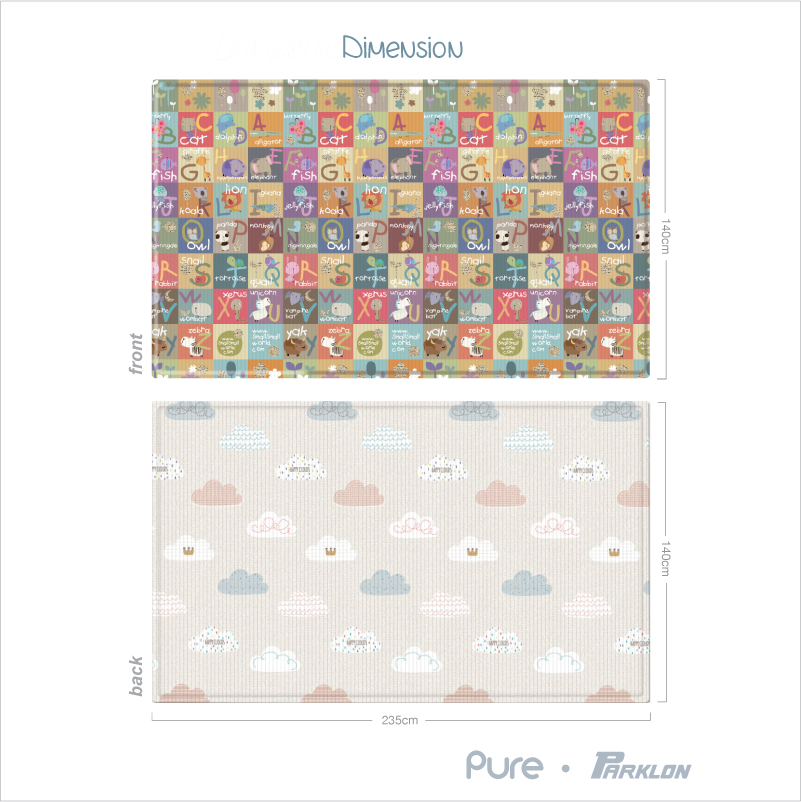 Parklon Bumper Playmat PURE Animal Cloud Bebe XL16 (Pre Order - Delivery From 30 Jun)