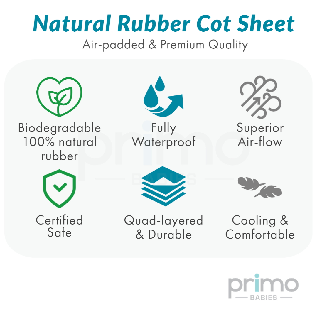 Primo Babies Natural Rubber Cot Sheet