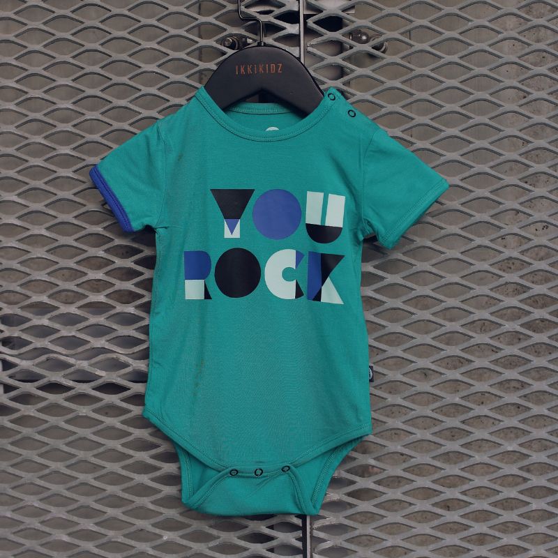 IKKIKIDZ You Rock Onesie Short Sleeve