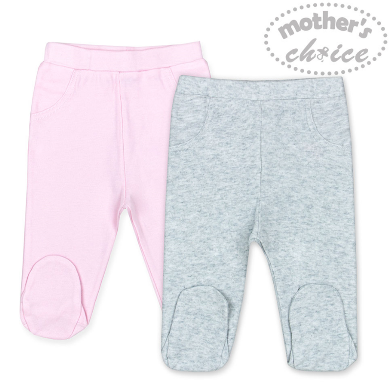 Mother	's Choice 100% Cotton 2pc Newborn Baby Pants