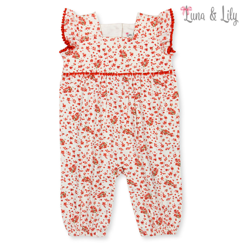 Luna & Lily 100% Cotton Newborn Baby Sleeveless Romper/Jumpsuit