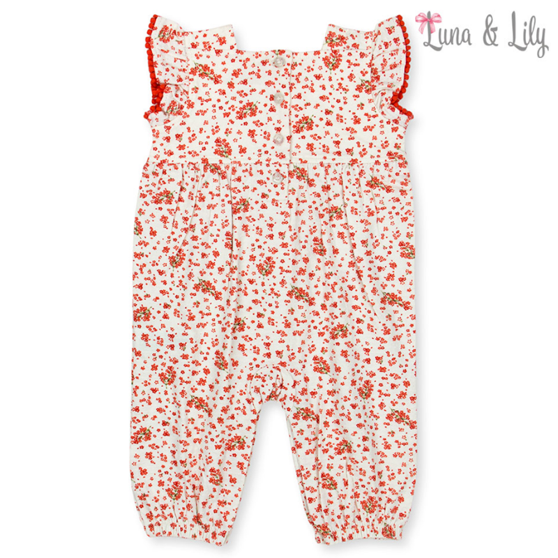 Luna & Lily 100% Cotton Newborn Baby Sleeveless Romper/Jumpsuit