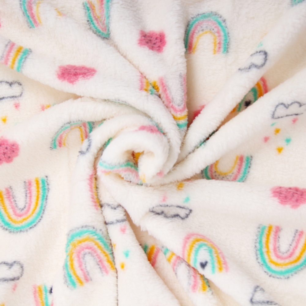 Mother's Choice Baby Coral Fleece Blanket (Rainbow)