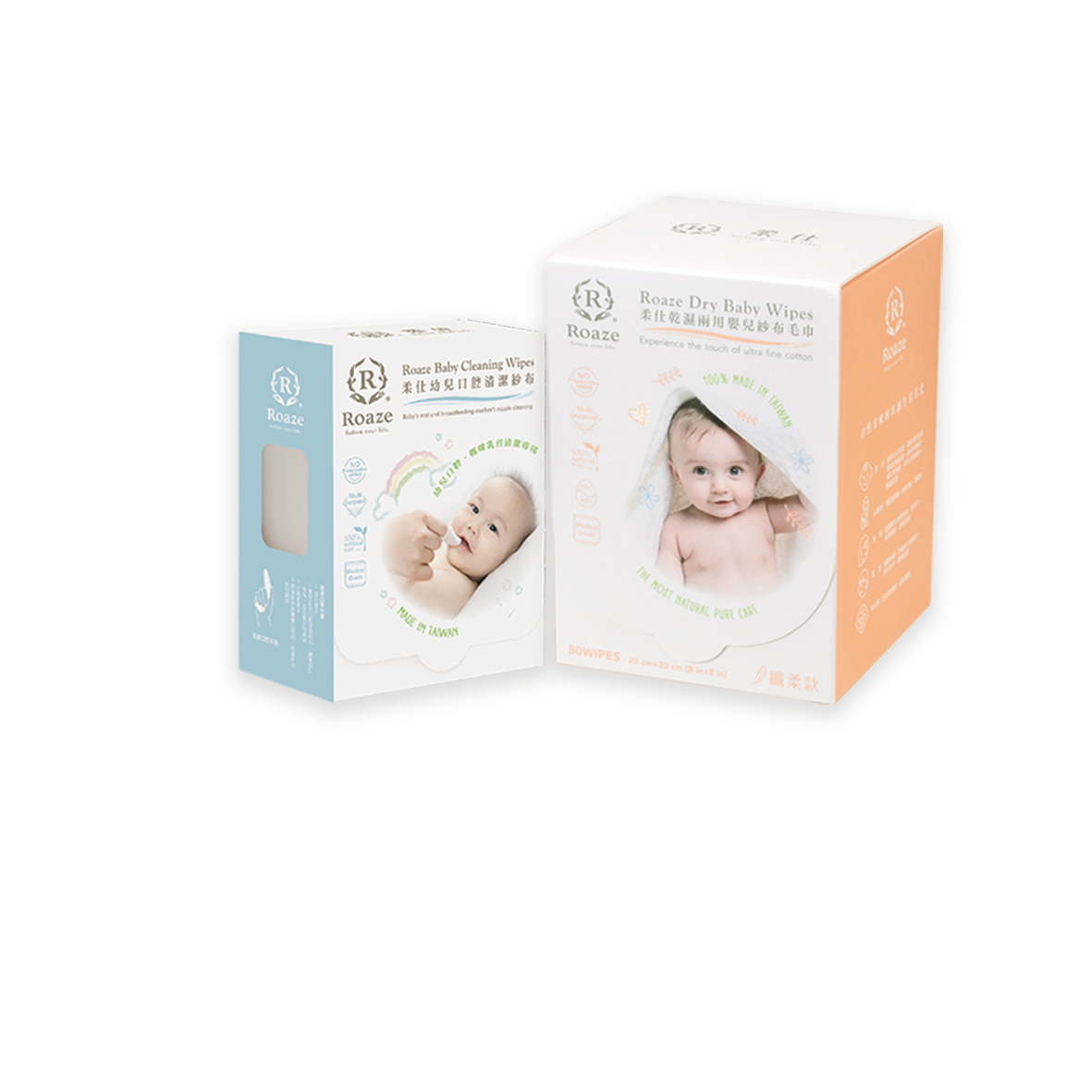 Roaze ITOTastic Bundle C - Baby Oral Cleaning Wipes (180pcs + Tender Plain)