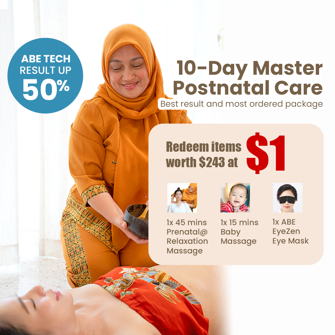 Ibidan 10-Days Master Postnatal Care (90 mins) + $1 Redemption (worth $243)