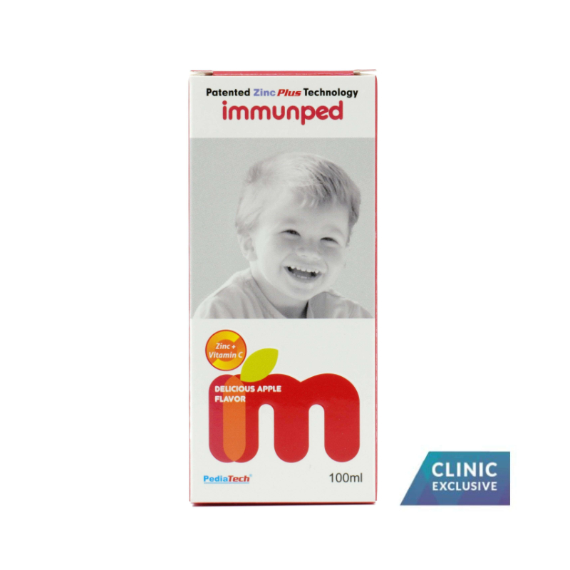 Immunped Syrup 100ml - Patented Zinc + Vitamin C [Upsized Version] Bundle of 2